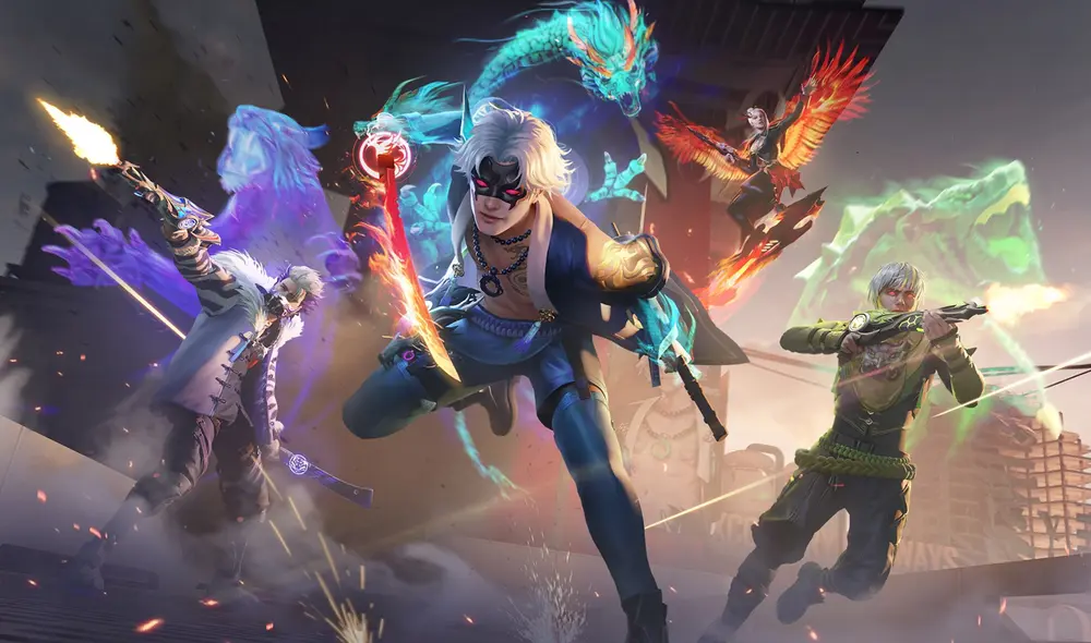 Revolución 3.0 de Free Fire contará con cuatro héroes llamados Drake, Rajah, Speedy y Aurora. Foto: Garena Revolución 3.0 de Free Fire contará con cuatro héroes llamados Drake, Rajah, Speedy y Aurora. Foto: Garena