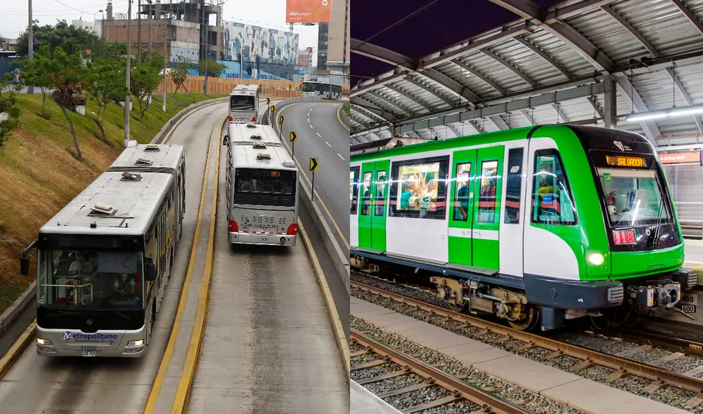 La cantidad de buses aumentará y la frecuencia de llegada de los trenes será optimizada por la jornada electoral. Foto: composición La República/Andina
