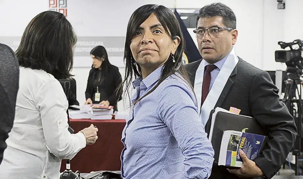 Defensa. Giuliana Loza anuncia que apelará a sala superior. Foto: Antonio Melgarejo Defensa. Giuliana Loza anuncia que apelará a sala superior. Foto: Antonio Melgarejo