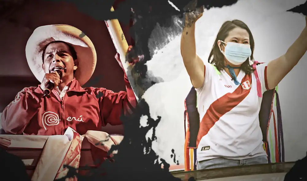 Castillo y Fujimori se enfrentan en la segunda vuelta presidencial este domingo. Foto: composición de Fabrizio Oviedo/La República