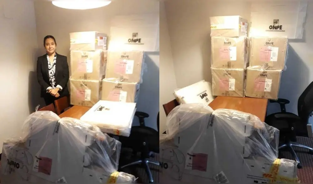 Material electoral en Caracas. Foto: ONPE