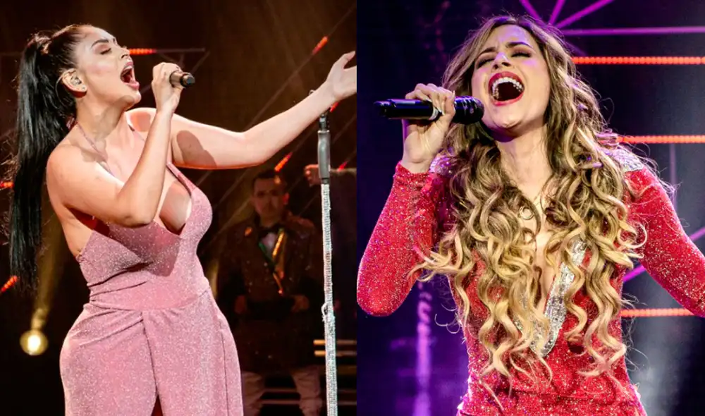 Milett Figueroa y Pamela Franco interpretaron la canción “Amiga mía”, en un reñido versus del reality de América TV. Foto: El artista del año / Twitter
