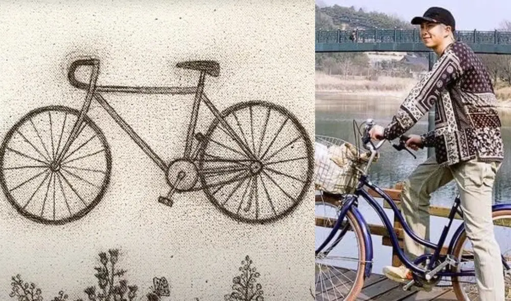 "Bicycle" es el primer lanzamiento solista de Namjoon desde Mono. Foto: composición LR/Hybe