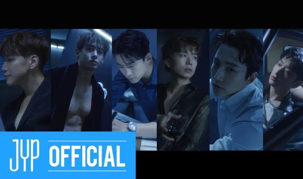 Jun.K, Nichkhun, Taecyeon, Wooyoung, Junho y Chansung en tráiler cinematográfico de su regreso musical. Foto: JYP
