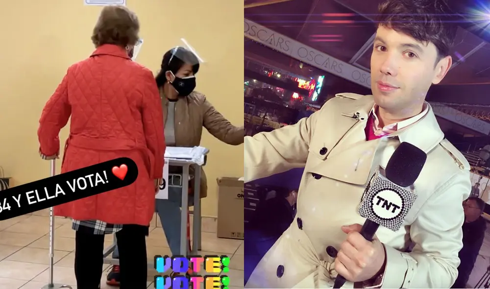 El conductor de televisión fue a emitir su voto junto a su mamá en estas elecciones 2021. Foto: Instagram / Bruno Pinasco