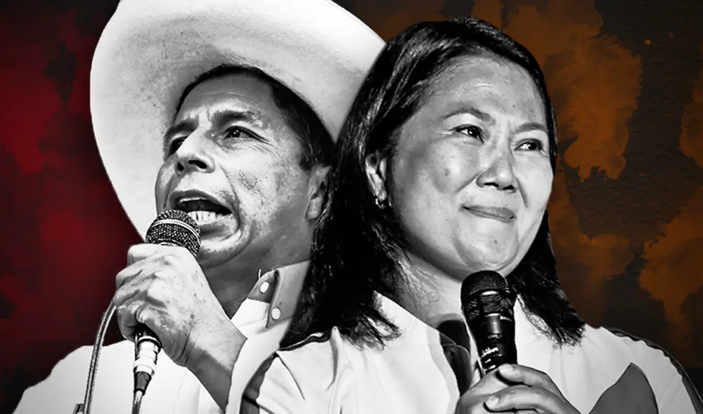 Esta es la primera vez que Castillo postula a las elecciones presidenciales, mientras Fujimori lo hace por tercera vez. Foto: composición Fabrizio Oviedo - La República