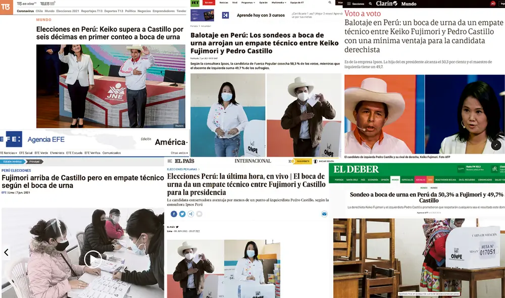 Desde tempranas horas, los medios internacionales se hicieron eco de esta trascendental jornada. Foto: composición LR