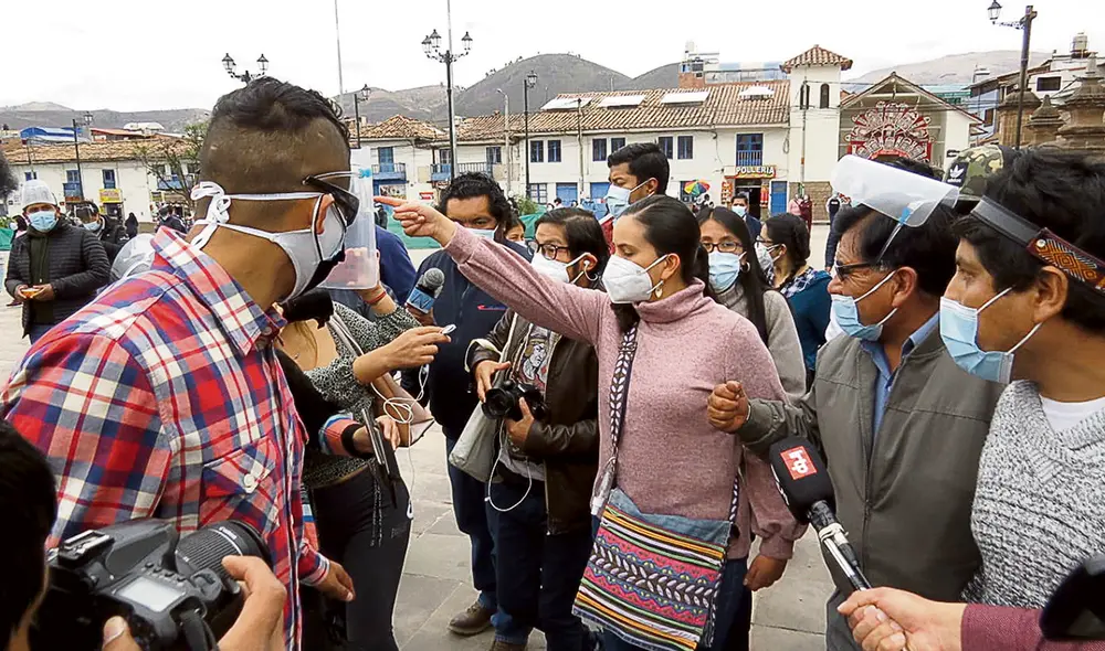 En Cusco. Verónika Mendoza pidió respetar los resultados. Foto: difusión