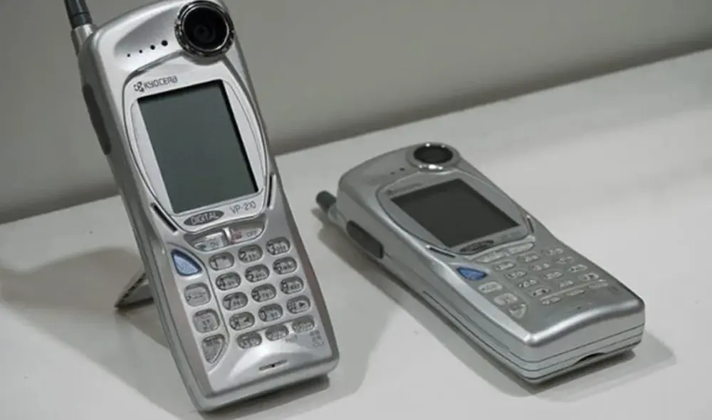 La cámara del Kyocera VP-210 estaba ubicada en la parte frontal. Foto: Android Authority