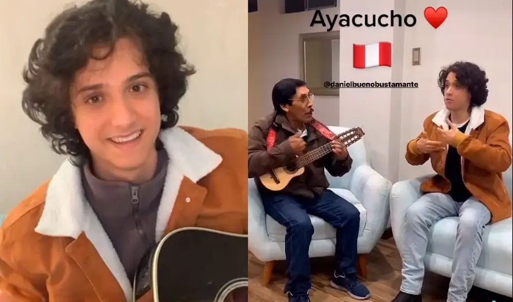 Vasco Madueño emocionó a sus seguidores con su cover de la canción “Adió pueblo de Ayacucho”. Foto: Vasco Madueño / Instagram