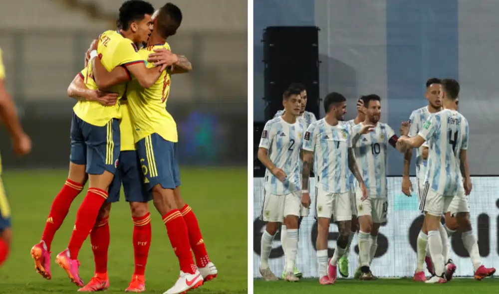 Argentina planea reivindicarse del empate obtenido contra Chile este martes 8 frente a Colombia por las Eliminatorias Qatar 2022. Foto: composición EFE Argentina planea reivindicarse del empate obtenido contra Chile este martes 8 frente a Colombia por las Eliminatorias Qatar 2022. Foto: composición EFE