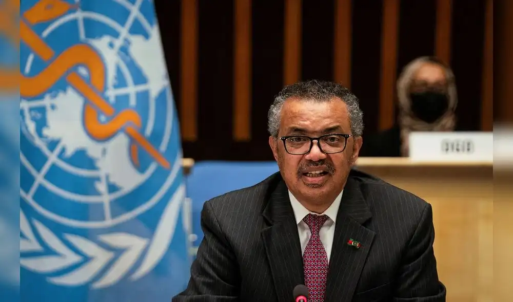 El director general de la OMS, Tedros Adhanom Ghebreyesus, se pronunció sobre en el tema en conferencia de prensa. Foto: AFP El director general de la OMS, Tedros Adhanom Ghebreyesus, se pronunció sobre en el tema en conferencia de prensa. Foto: AFP