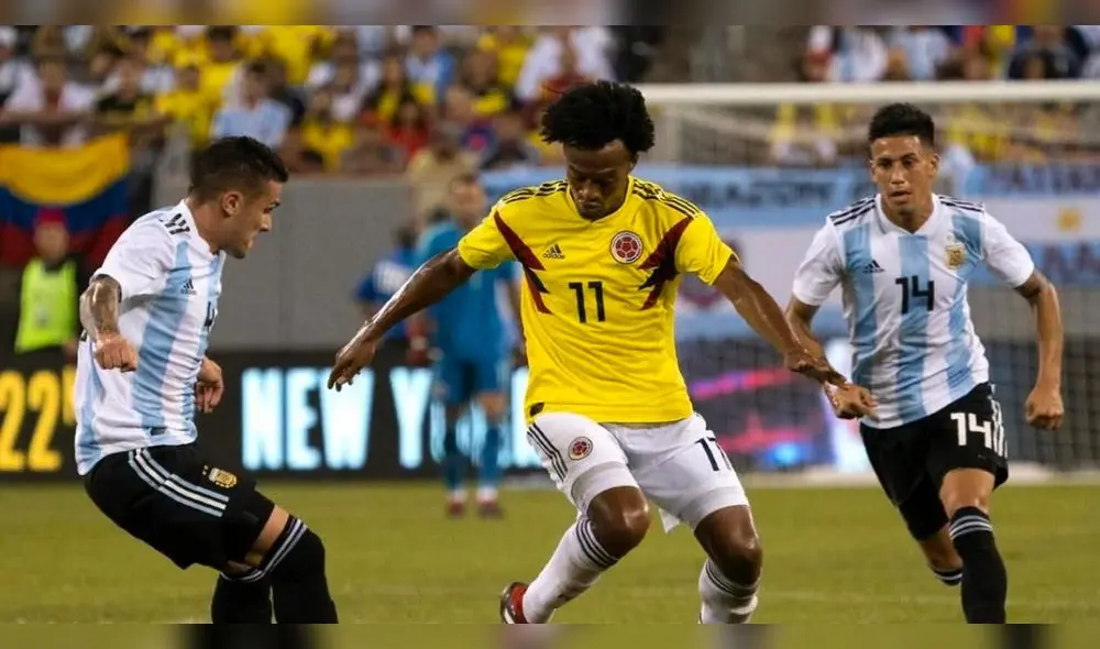 Colombia vs. Argentina se podrá ver por Roja Directa a partir de las 6.00 p. m. (hora peruana). Foto: EFE