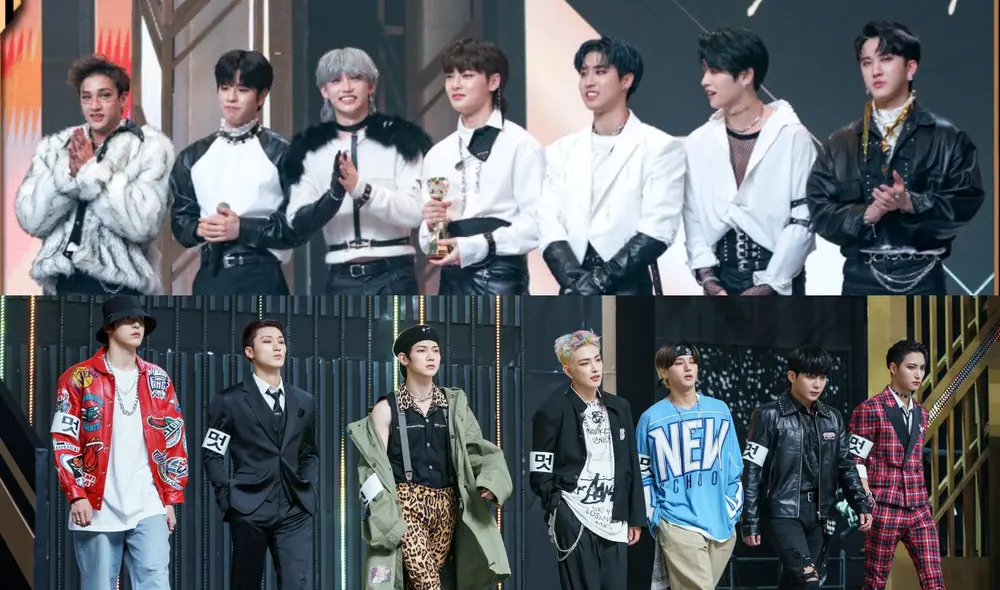 Stray Kids y ATEEZ en la final de KINGDOM: Legendary war. Foto: Mnet