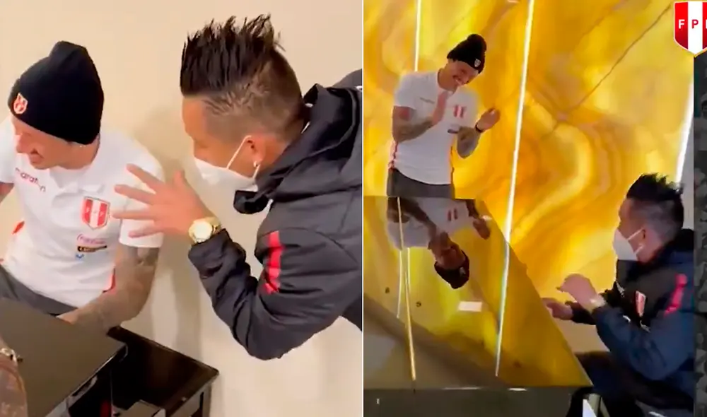 Lapadula y Cueva mostraron la algarabía que se vive en la Bicolor luego de la victoria en Quito. Foto: captura @seleccionperu