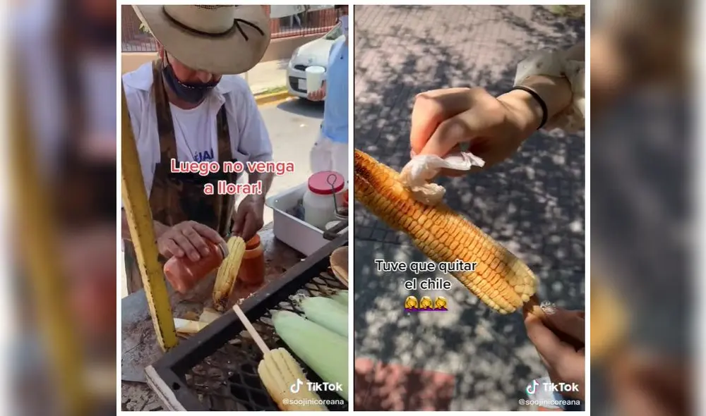 La mujer afirmó que “solo quería ver qué tan picoso es”. Foto: captura de TikTok La mujer afirmó que “solo quería ver qué tan picoso es”. Foto: captura de TikTok