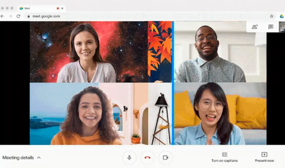 Para acceder a esta opción, solo necesitas tener la última versión de Google Meet en tu dispositivo Android. Foto: Google
