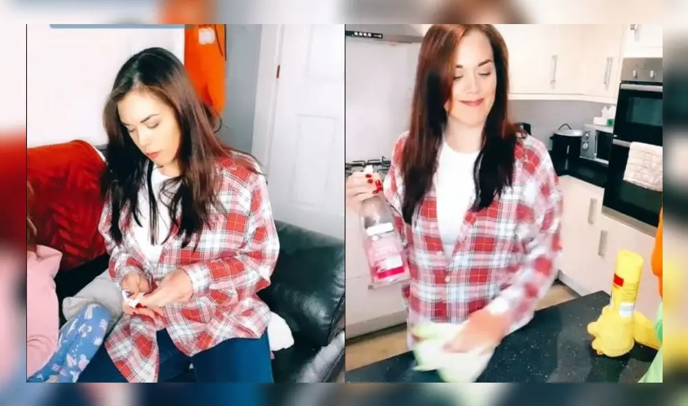 La ingeniosa madre compartió su fabuloso truco a través de su cuenta en la plataforma de videos. Foto: captura de TikTok