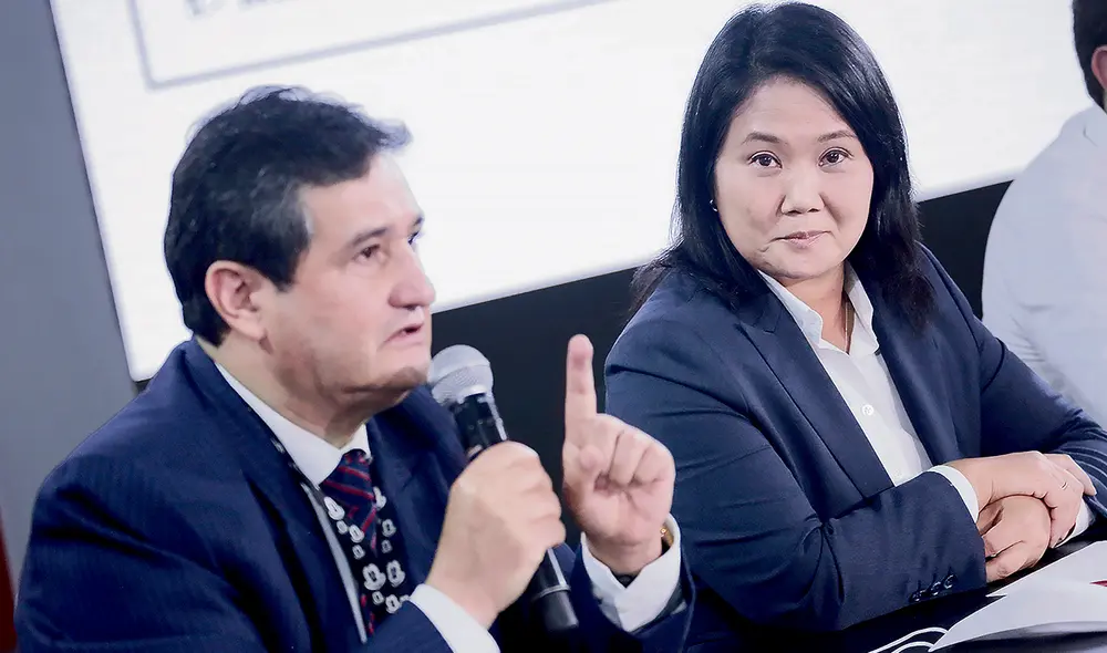 Keiko. Fujimori reafirmó su confianza en organismos electorales, pero recursos de nulidad también cuestionan trabajo de ONPE. Foto: John Reyes/La República