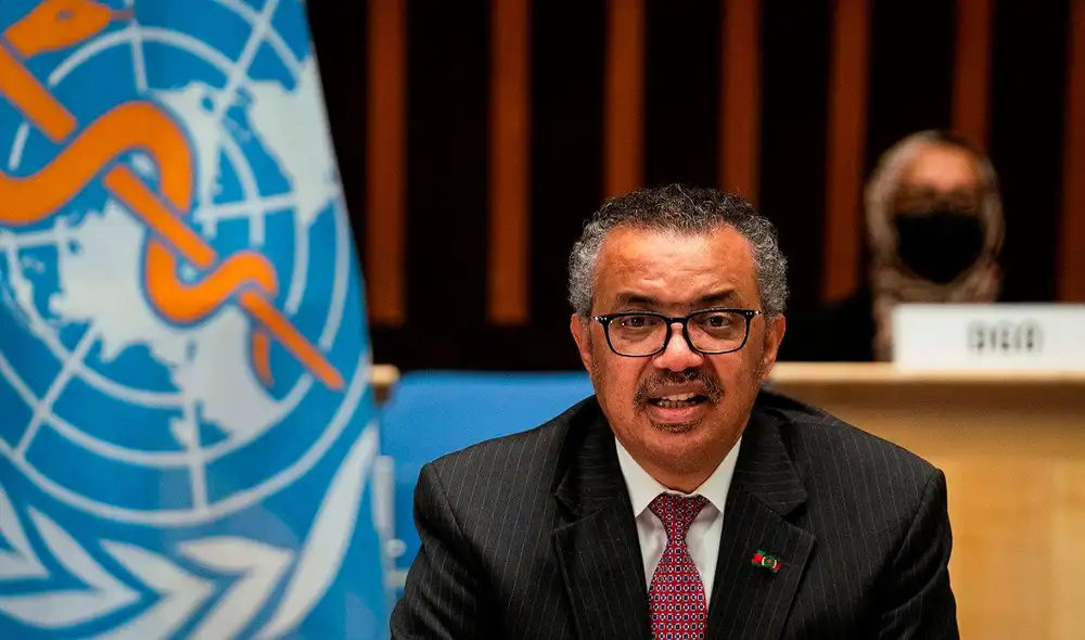 El director general de la OMS, Tedros Adhanom Ghebreyesus, se pronunció sobre en el tema en conferencia de prensa. Foto: AFP