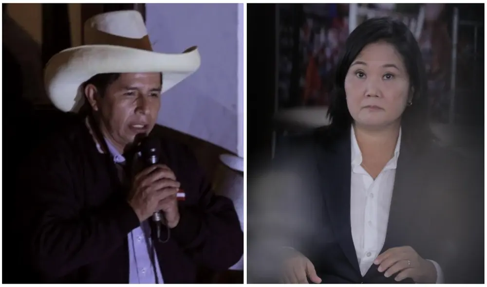 Hasta el momento, Pedro Castillo mantiene su ventaja de votos frente a Keiko Fujimori. Foto: composición LR Hasta el momento, Pedro Castillo mantiene su ventaja de votos frente a Keiko Fujimori. Foto: composición LR