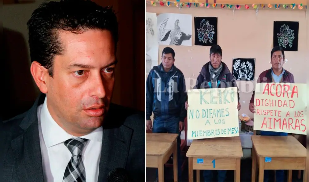 Miembros de mesa exigieron la rectificación por parte de Keiko Fujimori. Foto: composición La República