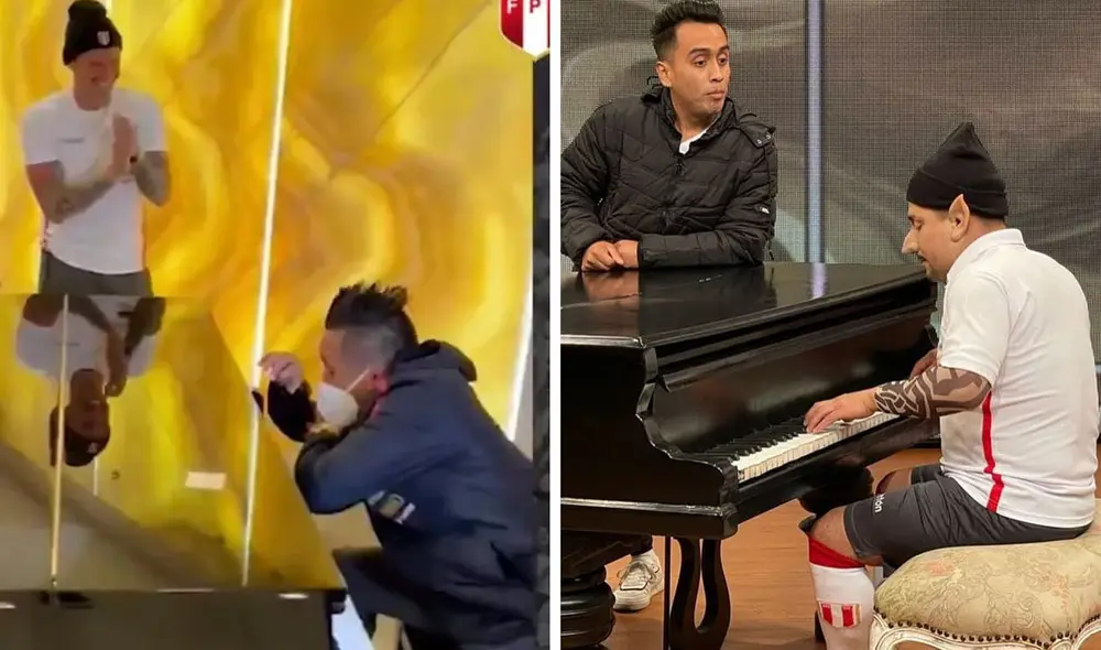 Jorge Benavides parodiará a los jugadores de la selección peruana. Foto: composición/Facebook/captura FPF