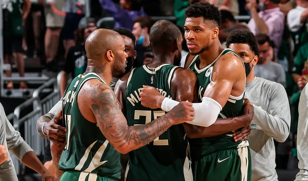 Milwaukee Bucks ganó a Brooklyn Nets en el tercer enfrentamiento de las semifinales del Este. Foto: Twitter