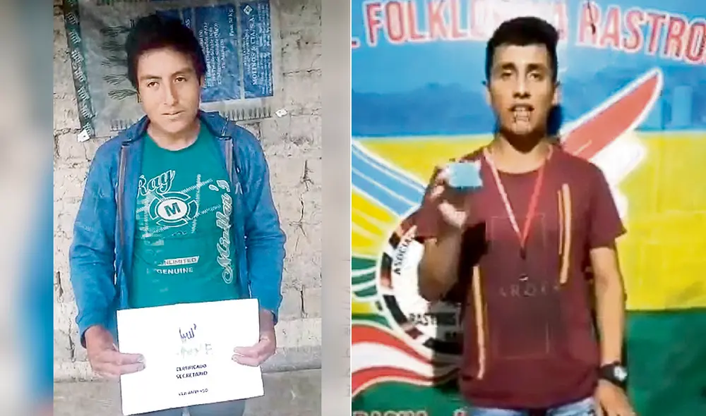 Luis Visalot con certificado de la ONPE que acredita que sí fue miembro de mesa. Joel Alcántara confirmó que fue presidente de mesa en Bagua y que nadie lo suplantó. Foto: composición LR / difusión