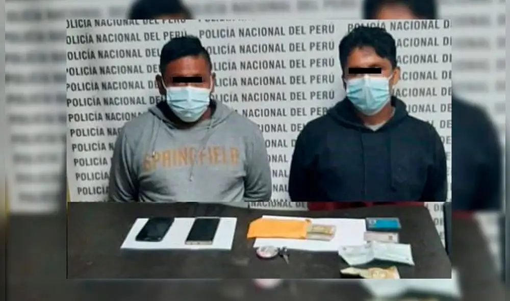 Facinerosos cayeron cuando recogían un sobre con dinero. Foto: PNP