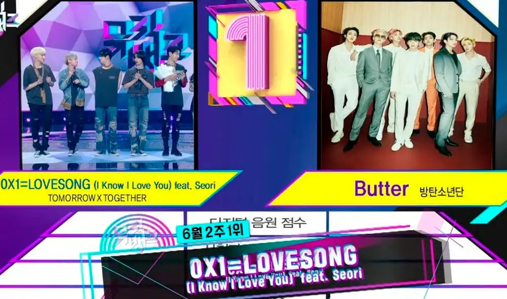 Premiación de TXT en Music Bank. Foto: KBS