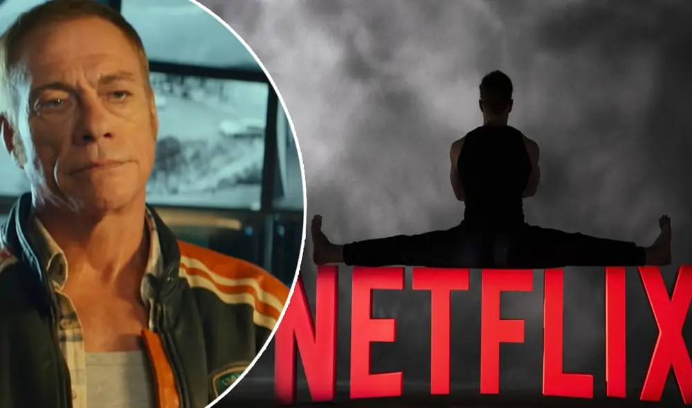 Jean Claude Van Damme presenta su nueva película en Netflix. Foto: composición/Netflix