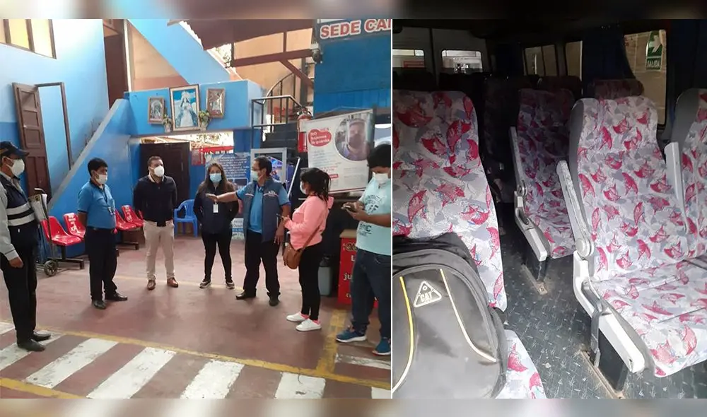 Las unidades no cuentan con los separadores correspondientes entre pasajeros. Foto: Municipalidad de Camaná