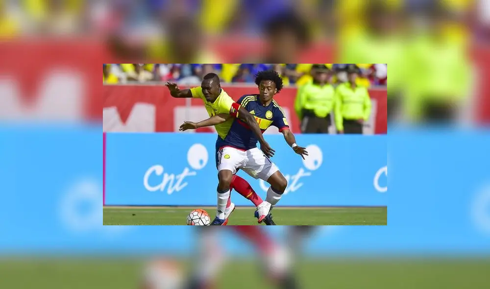 Colombianos y ecuatorianos reeditarán la historia de sus enfrentamientos en la Copa América. Foto: AFP