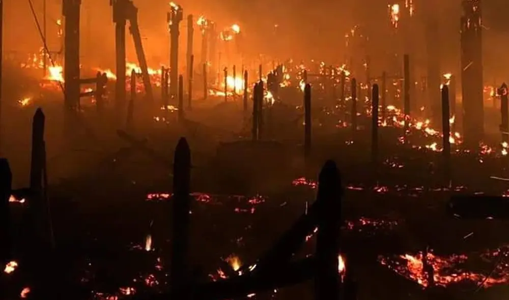El incendio solo afectó a una estación (ganadería) del parque. Foto: cortesía GRU Quindío. El incendio solo afectó a una estación (ganadería) del parque. Foto: cortesía GRU Quindío.