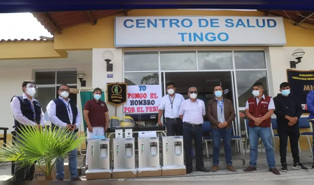 Centro de Salud Tingo recibió concentradores de oxígeno y congeladoras fotovoltaicas con panel solar. Foto: GRA.
