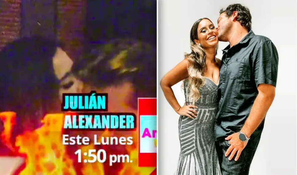 Es la primera vez que Ethel Pozo y Julián Alexander son vistos públicamente, algunas semanas después de confirmar el romance. Foto: composición Willax /Instagram