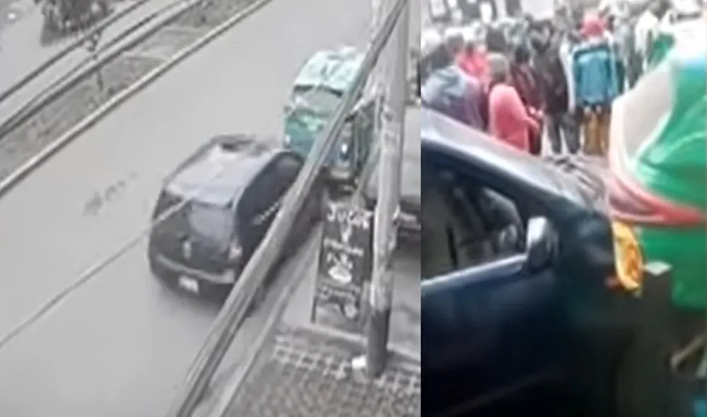 El accidente ocurrió en el asentamiento humano Tupac Amaru en Ate. Foto: captura de Panamericana Televisión El accidente ocurrió en el asentamiento humano Tupac Amaru en Ate. Foto: captura de Panamericana Televisión