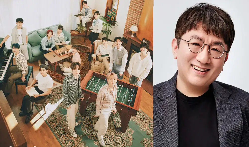 Bang Si Hyuk ayudo en composición de canción para disco de SEVENTEEN. Foto: Pledis / Big Hit