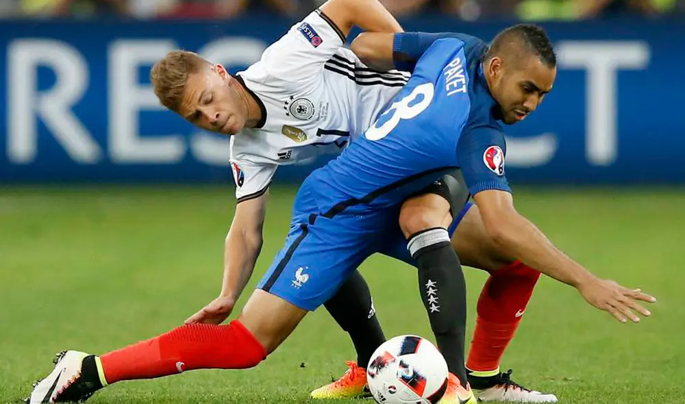 En 2016, Francia venció 2-0 a Alemania por las semifinales de la Eurocopa de ese año. Luego perdieron la final ante Portugal. Foto: EFE En 2016, Francia venció 2-0 a Alemania por las semifinales de la Eurocopa de ese año. Luego perdieron la final ante Portugal. Foto: EFE