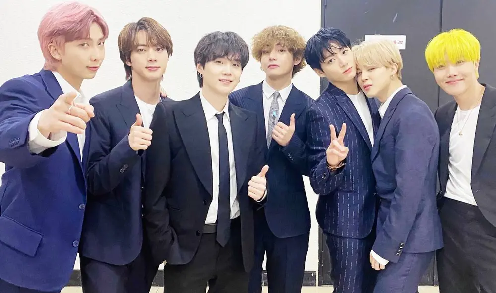 RM, Jin, Suga, V, Jungkook, Jimin y J-Hope en promocional de "Butter". Foto: Big Hit Music