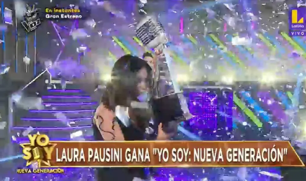 La imitadora de Laura Pausini es la ganadora de Yo soy, nueva generación. Foto: Captura / Latina