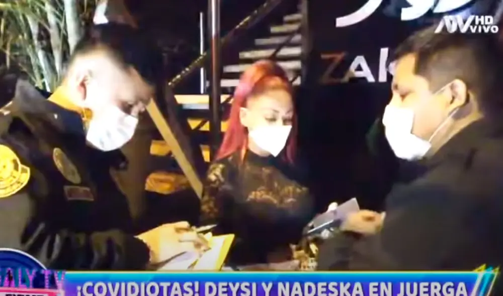 "La policía entró al lugar, las sacó y les puso la multa a todos estos irresponsables", precisó Magaly Medina sobre los hechos. Foto: captura/ATV