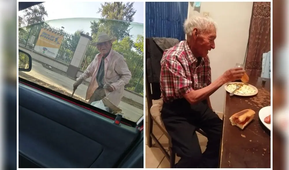 De acuerdo con la publicación, el abuelito fue abandonado por sus 11 hijos. Foto: captura de Facebook