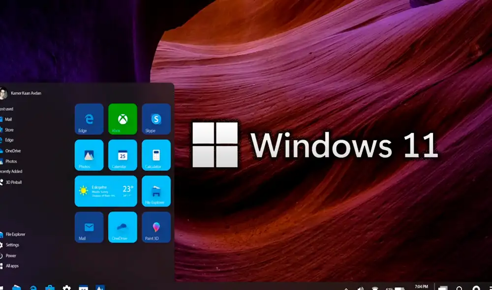 Una serie de imágenes nos muestran el rediseño en varios de los apartados y las nuevas opciones que tendría Windows 11. Foto: Muy Computer - composición La República