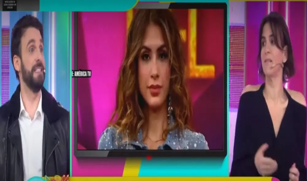 El conductor aconseja a Milett Figueroa que acepte que no tiene recursos suficientes para el canto. Foto: captura Willax TV El conductor aconseja a Milett Figueroa que acepte que no tiene recursos suficientes para el canto. Foto: captura Willax TV