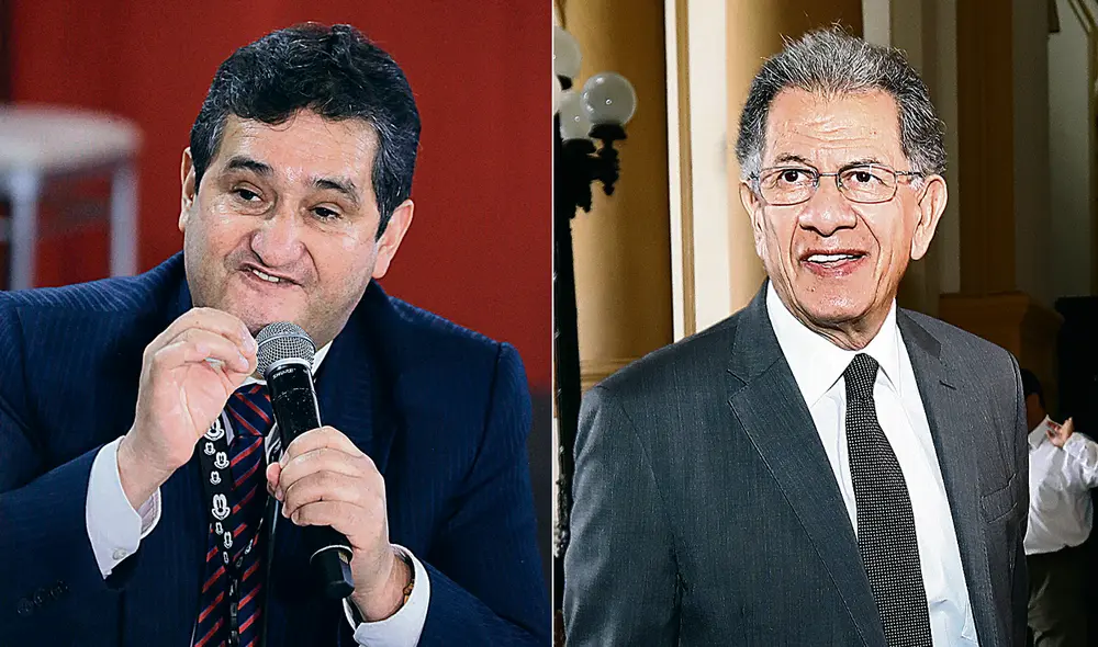 Julio César Castiglioni trabaja con cinco colegas. Óscar Urviola asegura que no representa ni a Keiko Fujimori ni a Fuerza Popular. Foto: composición LR / AFP