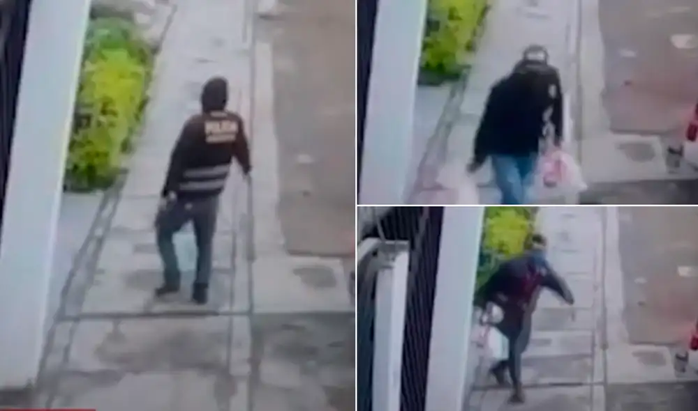 A los hampones solo les tomó 45 segundos ejecutar el robo. Foto: composición LR / captura América Noticias A los hampones solo les tomó 45 segundos ejecutar el robo. Foto: composición LR / captura América Noticias