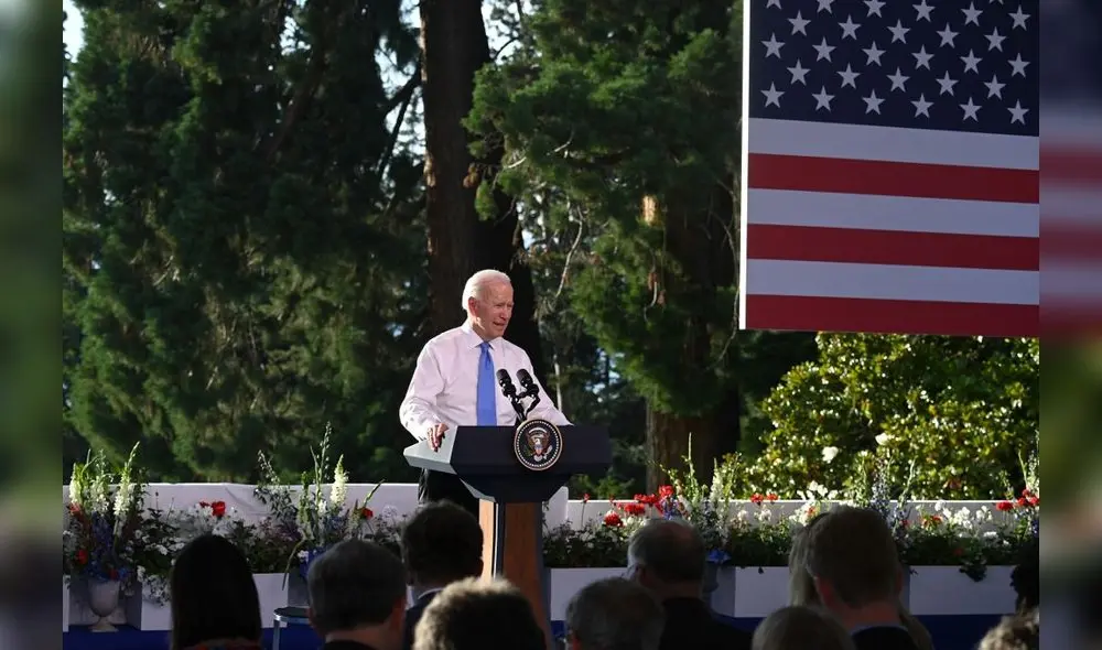 Joe Biden habla después de cumbre con Vladimir Putin. Foto: EFE Joe Biden habla después de cumbre con Vladimir Putin. Foto: EFE