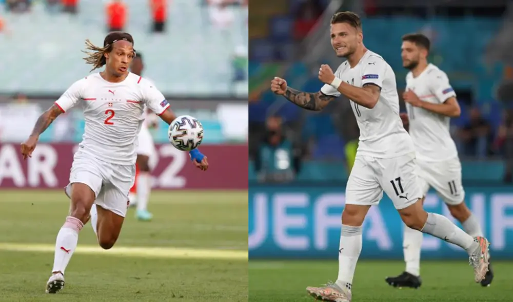 No te pierdas todos los choques de la Eurocopa que se juegan en 11 países. Este 16 se enfrentan Italia vs. Suiza. Foto: composición UEFA No te pierdas todos los choques de la Eurocopa que se juegan en 11 países. Este 16 se enfrentan Italia vs. Suiza. Foto: composición UEFA